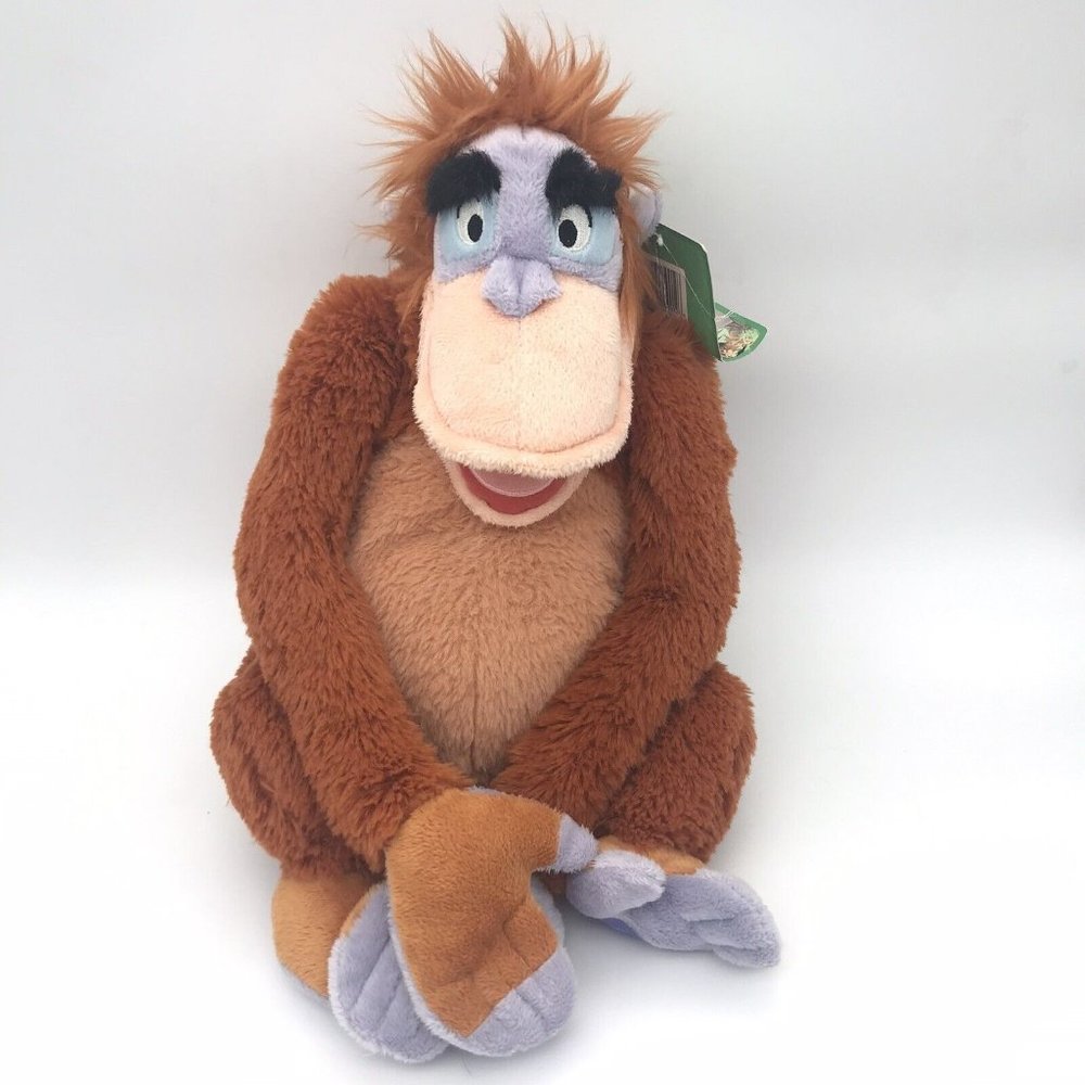 Disney Store Jungle Book King Louie Plush Clasping Hands w Tag Toy Orangutan